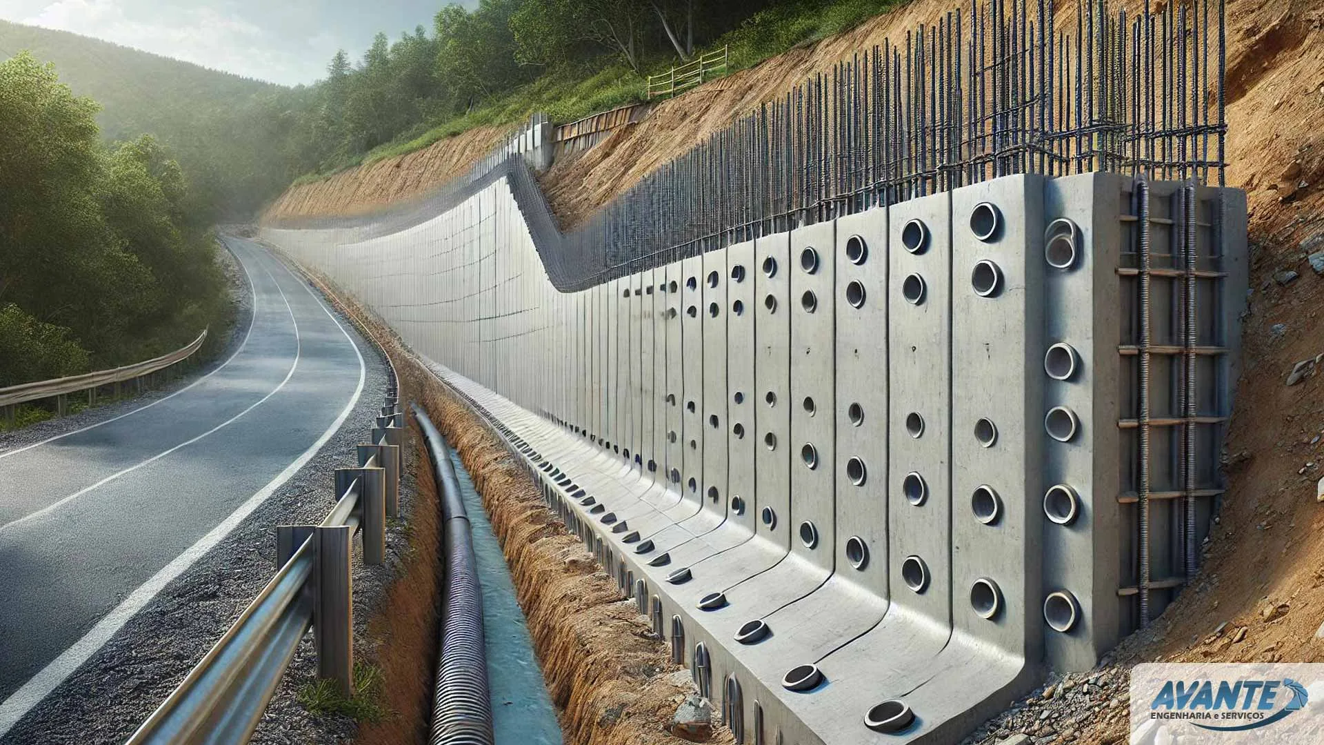 projeto de muro de arrimo